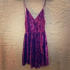 Silence & Noise Velvet Romper